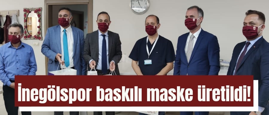 İNEGÖLSPOR LOGOLU MASKE ÜRETİLDİ