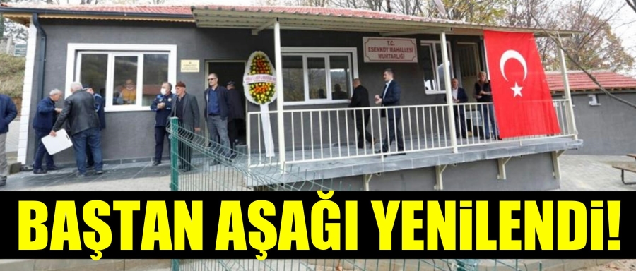 ESENKÖY MAHALLE KONAĞI BAŞTAN AŞAĞI YENİLENDİ