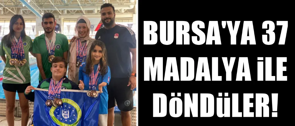 Büyükşehirli yüzücülerden 37 madalya