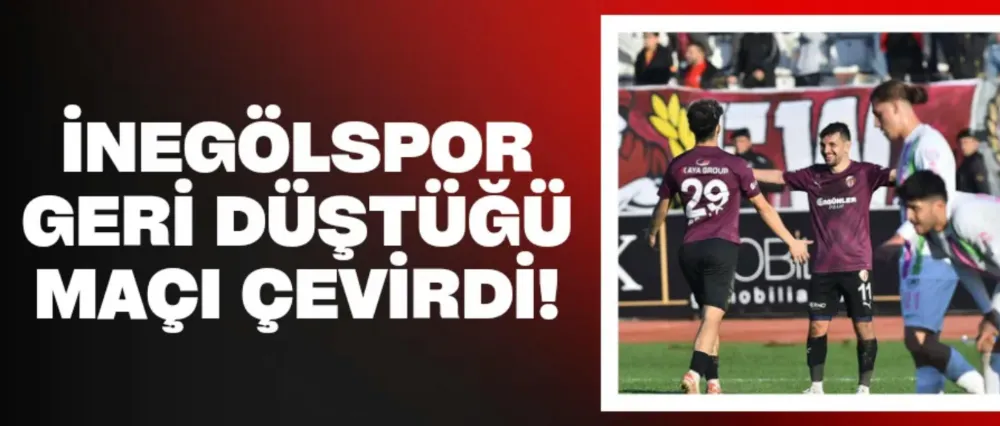 İnegölspor 3 puanı aldı!