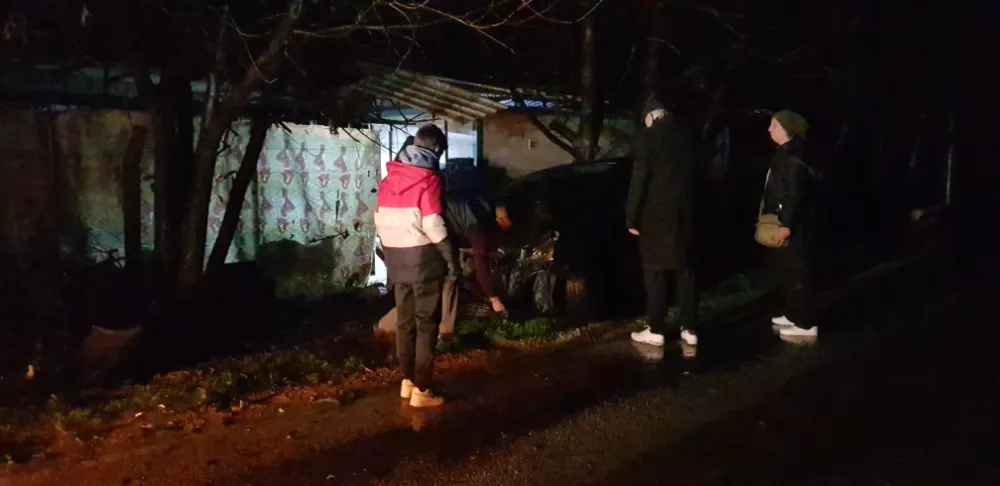 Deydinler yolunda kaza; 2 yaralı!