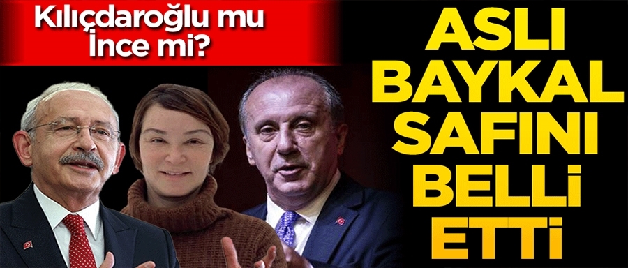 Aslı Baykal safını belli etti!