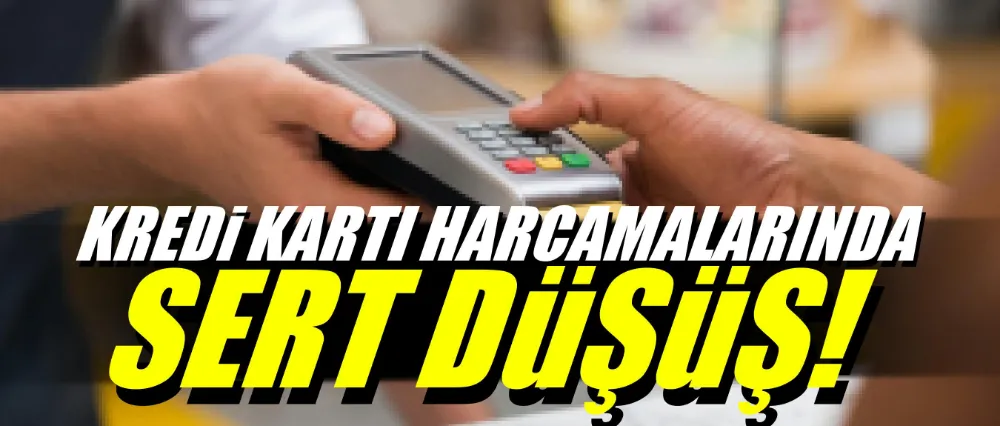 Kredi kartı harcamalarında sert düşüş!