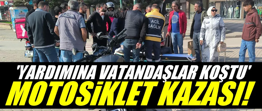 Motosikletli ölümden döndü!