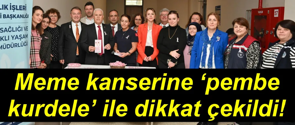 Meme kanserine ‘pembe kurdele’ ile dikkat çekildi