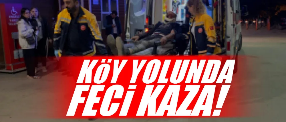 Yeniyörük yolunda motosiklet kazası; 1 yaralı!