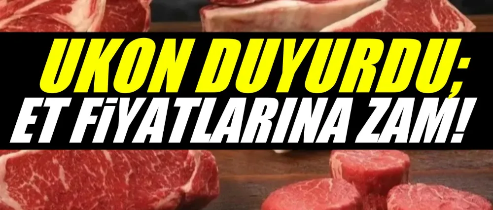 Et fiyatlarına zam!