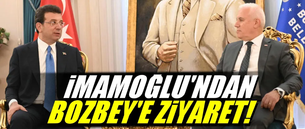 TBB Başkanı İmamoğlu’ndan Başkan Bozbey’e ziyaret