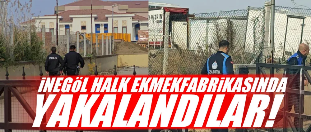 Halk ekmek fabrikasında 3 şahıs yakalandı!