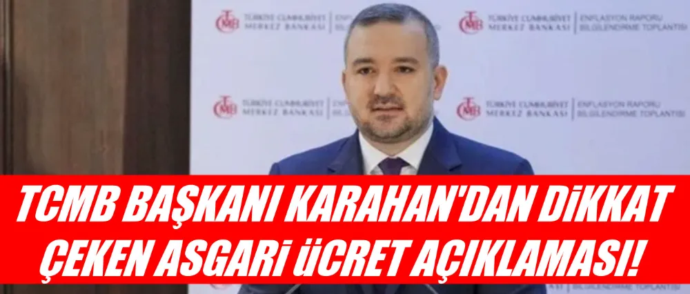 TCMB Başkanı Karahan