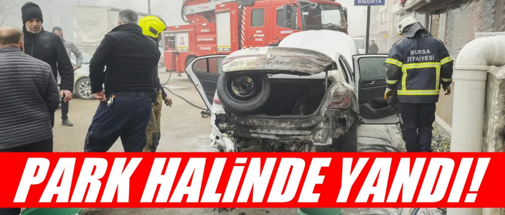 Park halindeki otomobilde yangın çıktı!