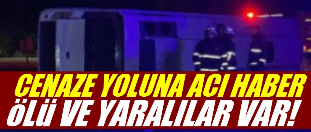 Midibüs devrildi ölü ve yaralılar var!