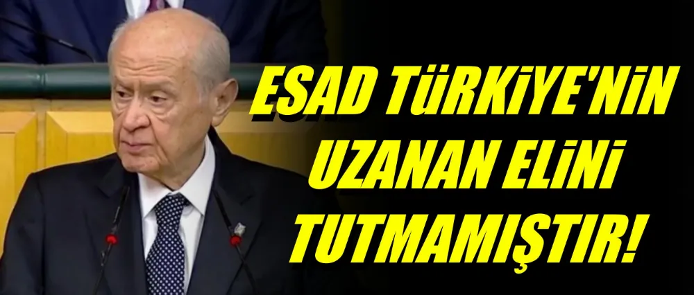 Devlet Bahçeli: Esad, Türkiye