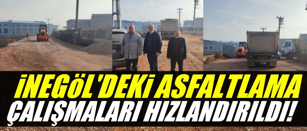 Zemci Şahin; Asfaltlama çalışmaları daha da hızlandırıldı