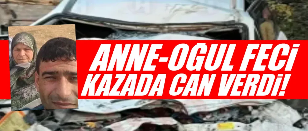 Anne ile oğlu feci kazada can verdi!