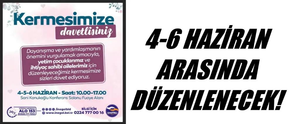 Umuteli Yetim Çocuklar Ve İhtiyaç Sahipleri İçin Kermes Düzenleyecek