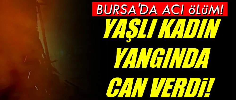 Yaşlı kadın yangında can verdi!