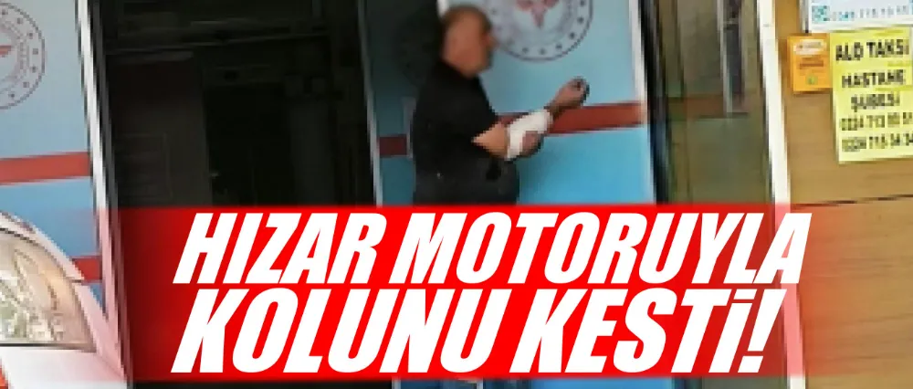 Bir anlık dikkatsizlikle kolunu kesti!