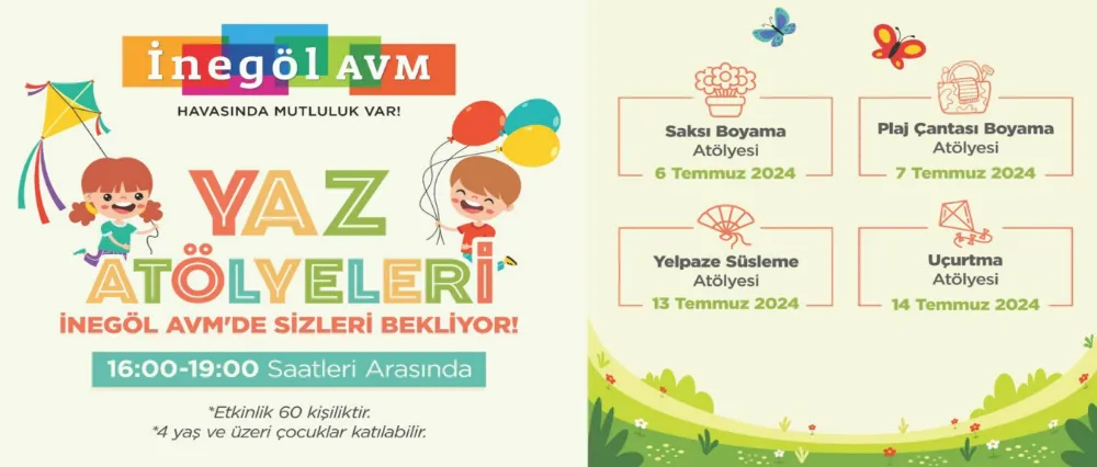 İNEGÖL AVM’DEN KEYİFLİ YAZ ETKİNLİKLERİ