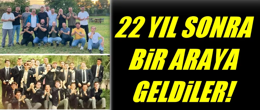 İnegöl Lisessi 2002 mezunları 22 yıl sonra bir araya geldi.