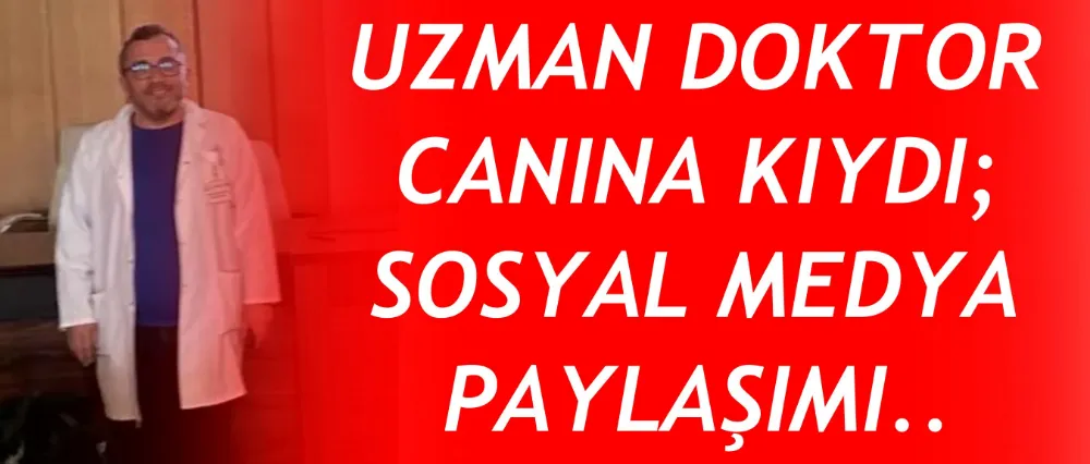 Bunalıma giren doktor canına kıydı!