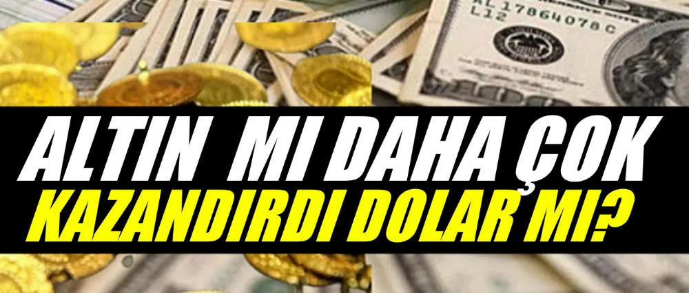 Altın mı daha çok kazandırdı dolar mı?