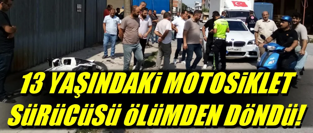 Otomobil ile motosiklet çarpıştı; 1 yaralı!