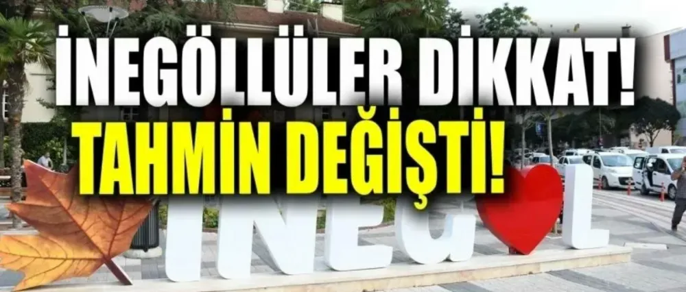 Meteorolojiden İnegöl açıklaması..