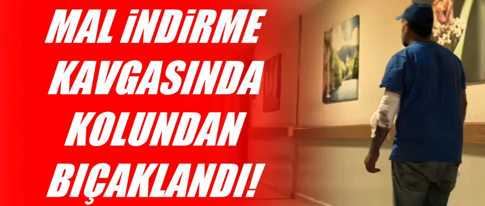 Kolundan bıçaklandı!