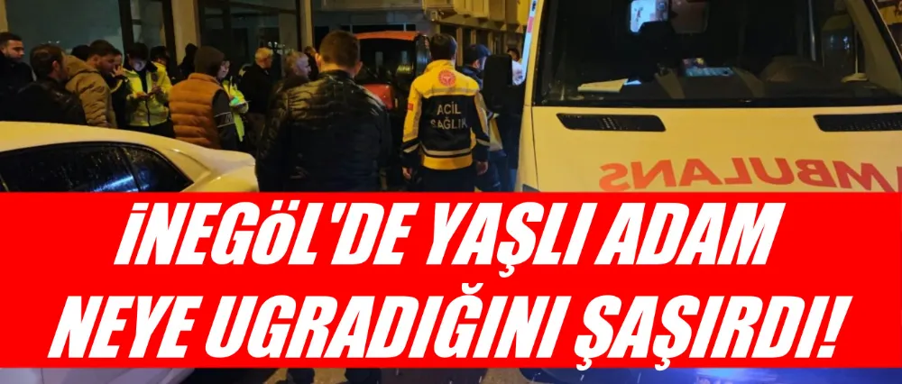 Yaşlı adama evine giderken motosiklet çarptı!