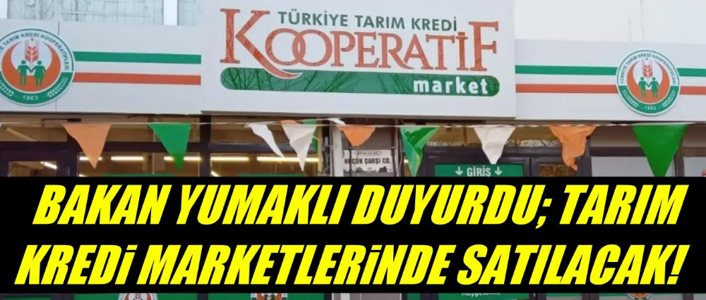 ATA TOHUMLARI TARIM KREDİ MARKETLERDE SATILACAK