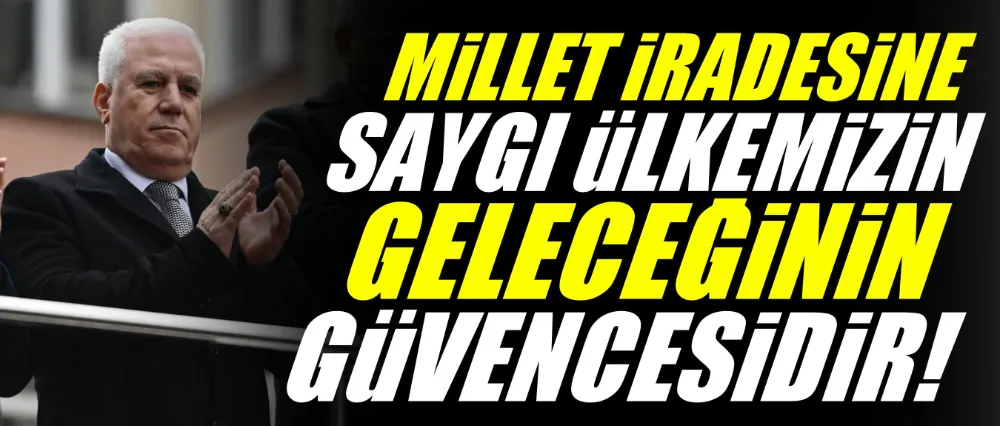 Başkan Bozbey: “Millet iradesine saygı, ülkemizin geleceğinin güvencesidir”