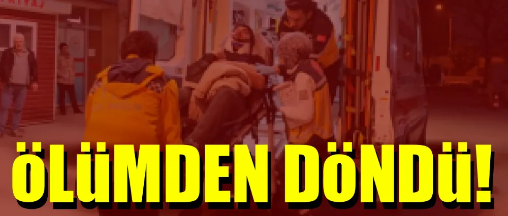 Motosiklet sürücüsü ölümden döndü!