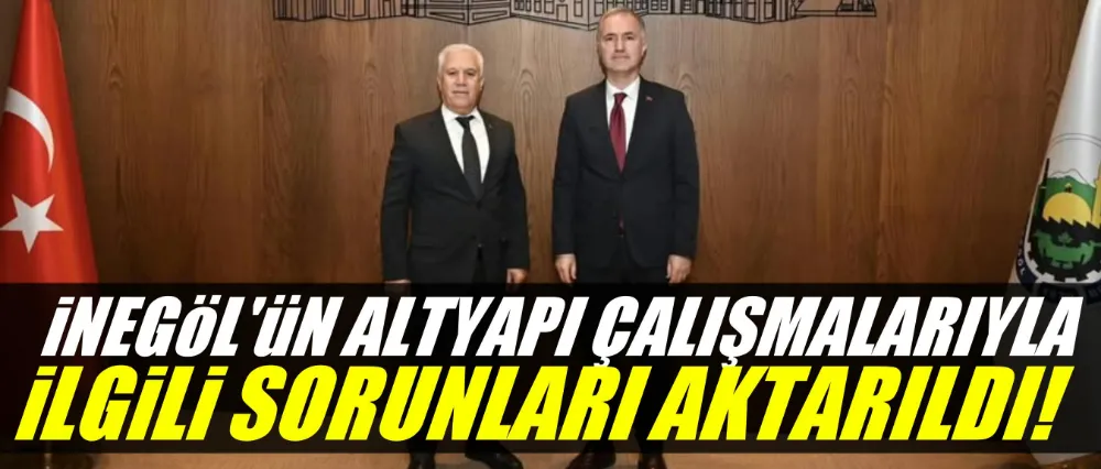 Başkan Taban altyapı çalışmalarıyla ilgili sorunları Başkan Bozbey