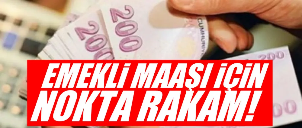 Emekli maaşı için rakam verdi!