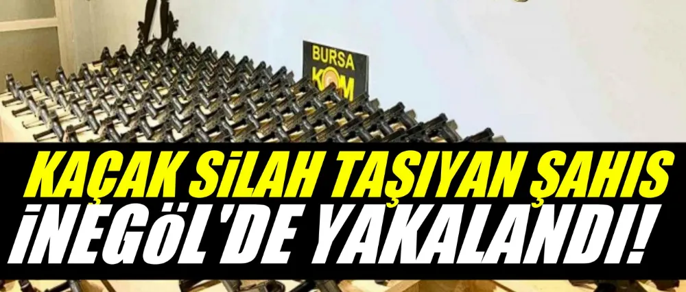 Ailesiyle Kaçak Silah Taşıyan Şahıs İnegöl