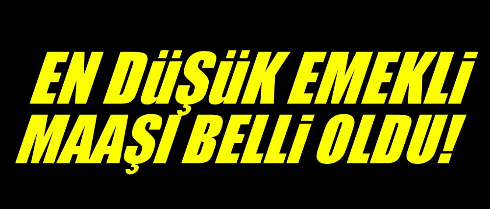 En düşük emekli maaşı belli oldu?