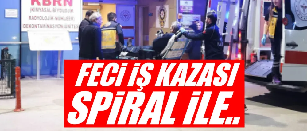 Spiral ile elini kesti!