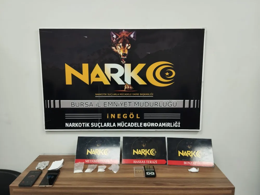 İnegöl yolunda uyuşturucu operasyonu!