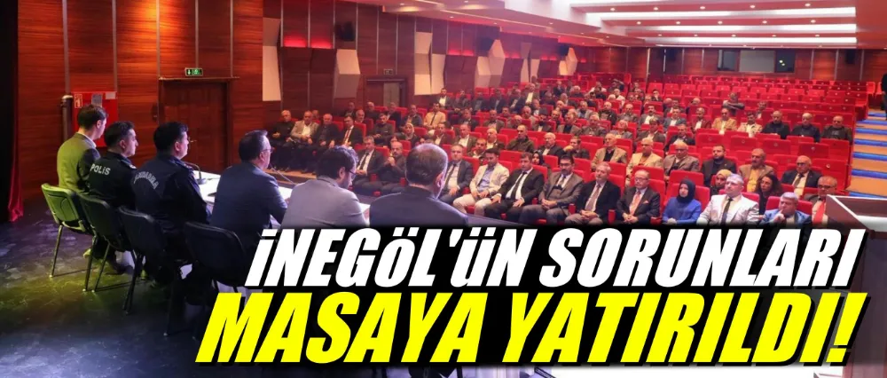 Kaymakam Arslan, muhtarlarla bir araya geldi! İnegöl