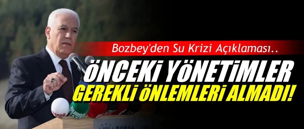 Başkan Bozbey, Çınarcık Barajı ile ilgili gerçekleri anlattı