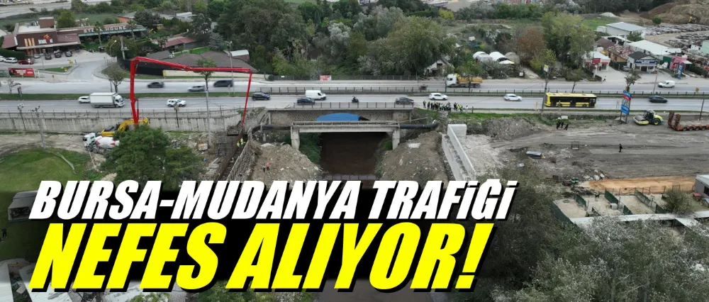 Bursa-Mudanya trafiği nefes alıyor