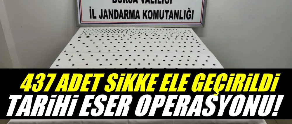 İznik’te Tarihi Eser Operasyonu! 437 Adet Sikke Ele Geçirildi