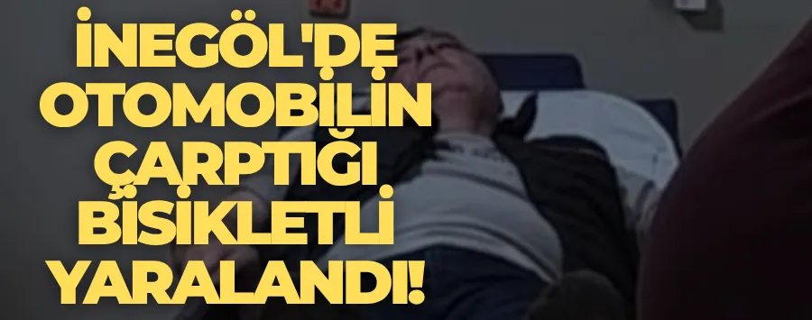 Otomobilin çarptığı bisikletli yaralandı!