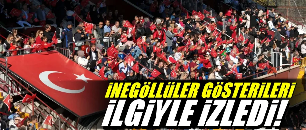 İnegöllüler 29 Ekim gösterilerini ilgiyle izledi!