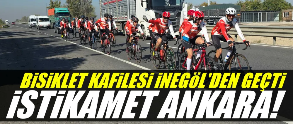 Bisiklet kafilesi İnegöl