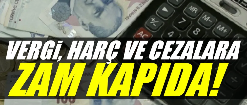 Vergi, Harç ve Cezalara Zam Kapıda