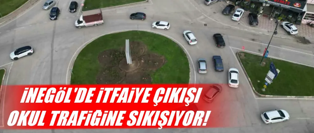 İtfaiye Çıkışı Okul Trafiğine Sıkışıyor