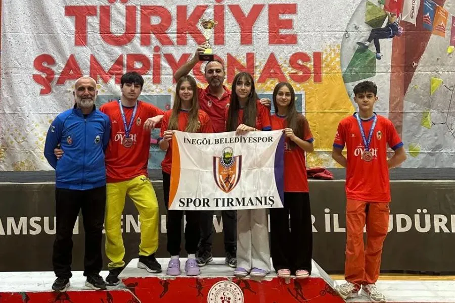 İnegöl Belediyesporlu Sporculardan, Spor Tırmanışta Türkiye Dereceleri