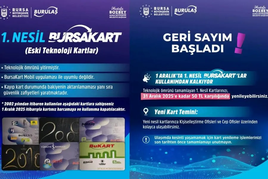 İnegöllüler dikkat! 1 Aralık itibariyle kullanımdan kalkıyor